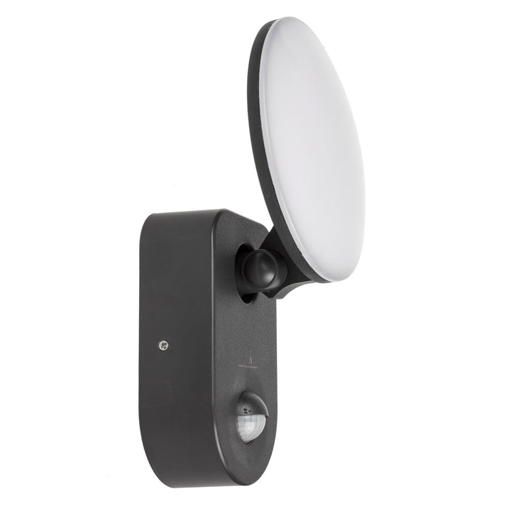 Falra szerelhető LED lámpa PIR érzékelővel Maclean Energy MCE367 - PC+ALU, 15W (1100lm) Semleges fehér 4000K IP65 szürke IP65 szürke