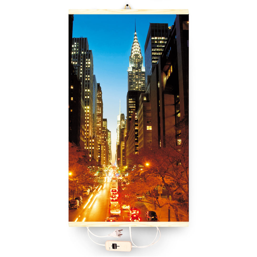 Infravörös fűtőtest - rugalmas fűtőpanel 430W TRIO minta 2 Manhattan, méretek 100x57cm szabályozóval