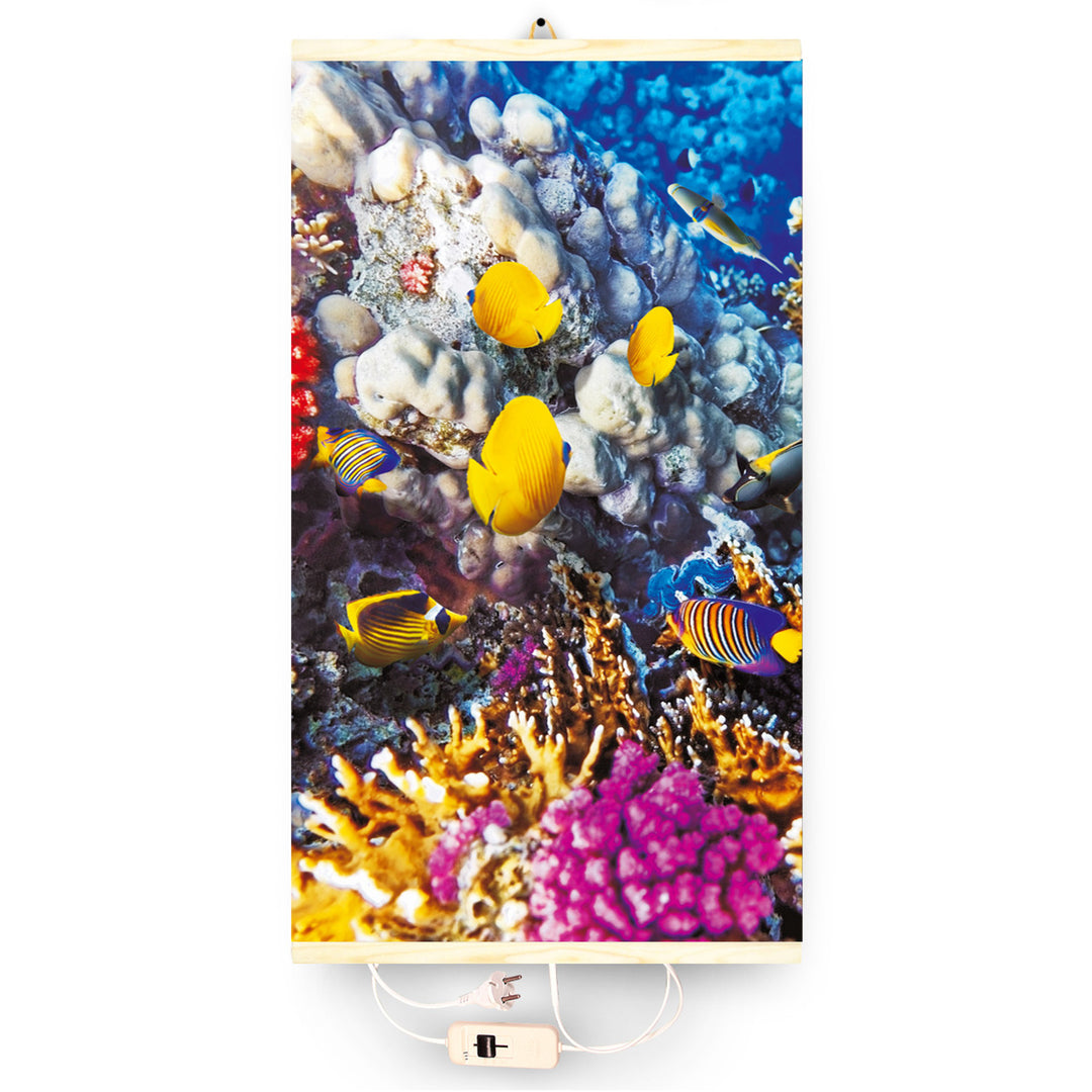 Infravörös fűtőtest - rugalmas fűtőpanel 430W TRIO design 6 korallzátony, méretek 100x57cm szabályozóval