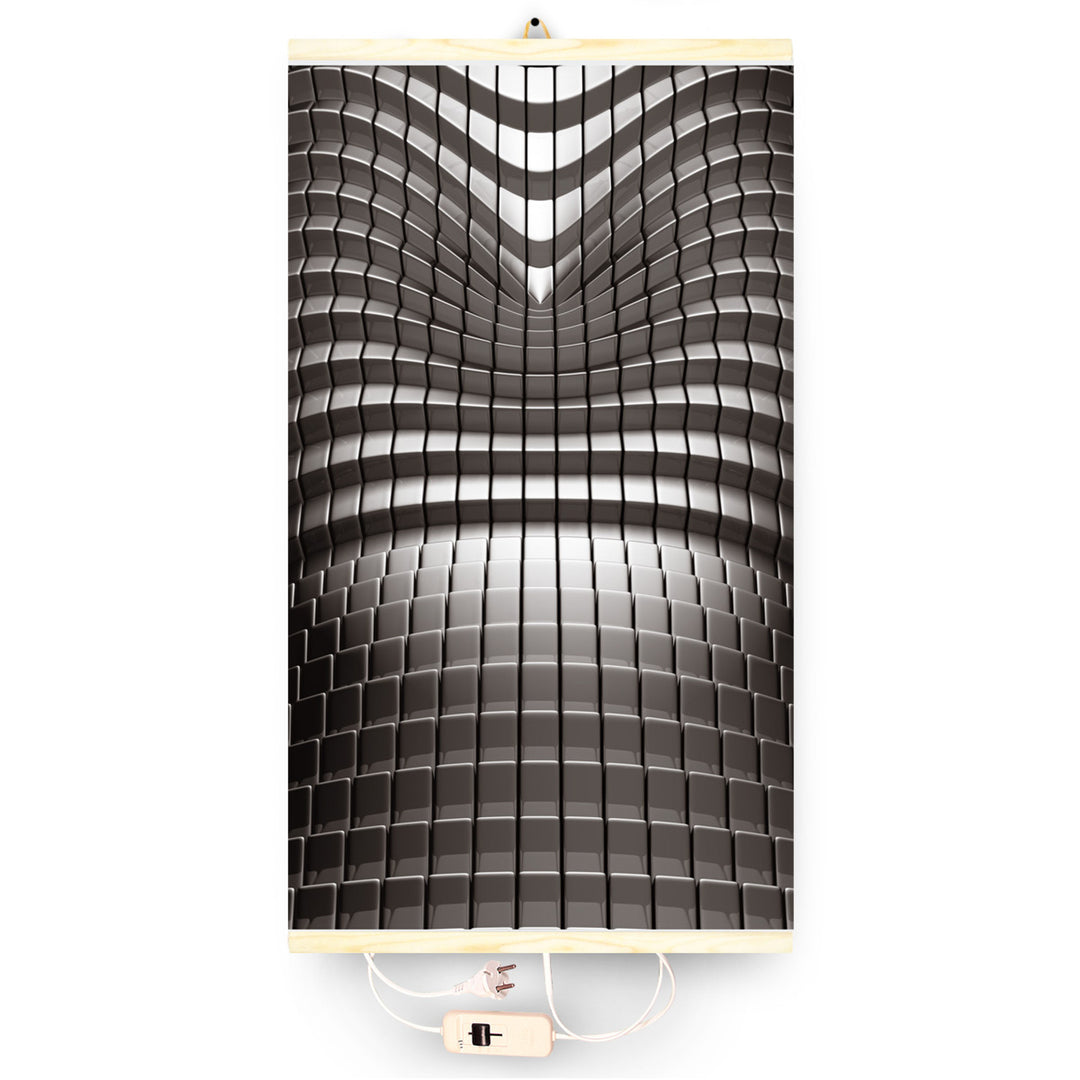 Infravörös fűtőtest - rugalmas fűtőpanel 430W TRIO minta 7 absztrakt, méretek 100x57cm szabályozóval