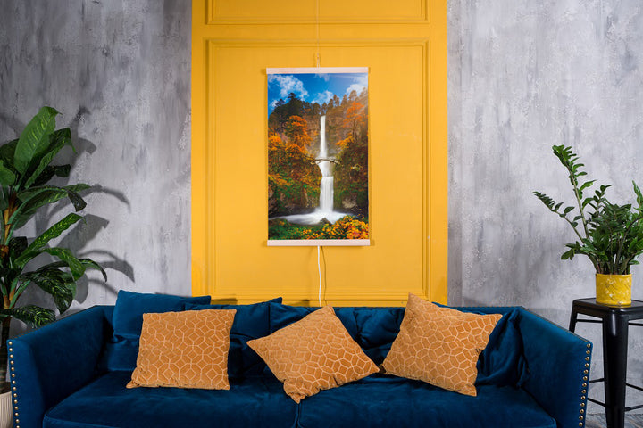 Infravörös fűtőtest - rugalmas fűtőpanel 430W TRIO minta 15 vízesés, méretek 100x57cm szabályozóval