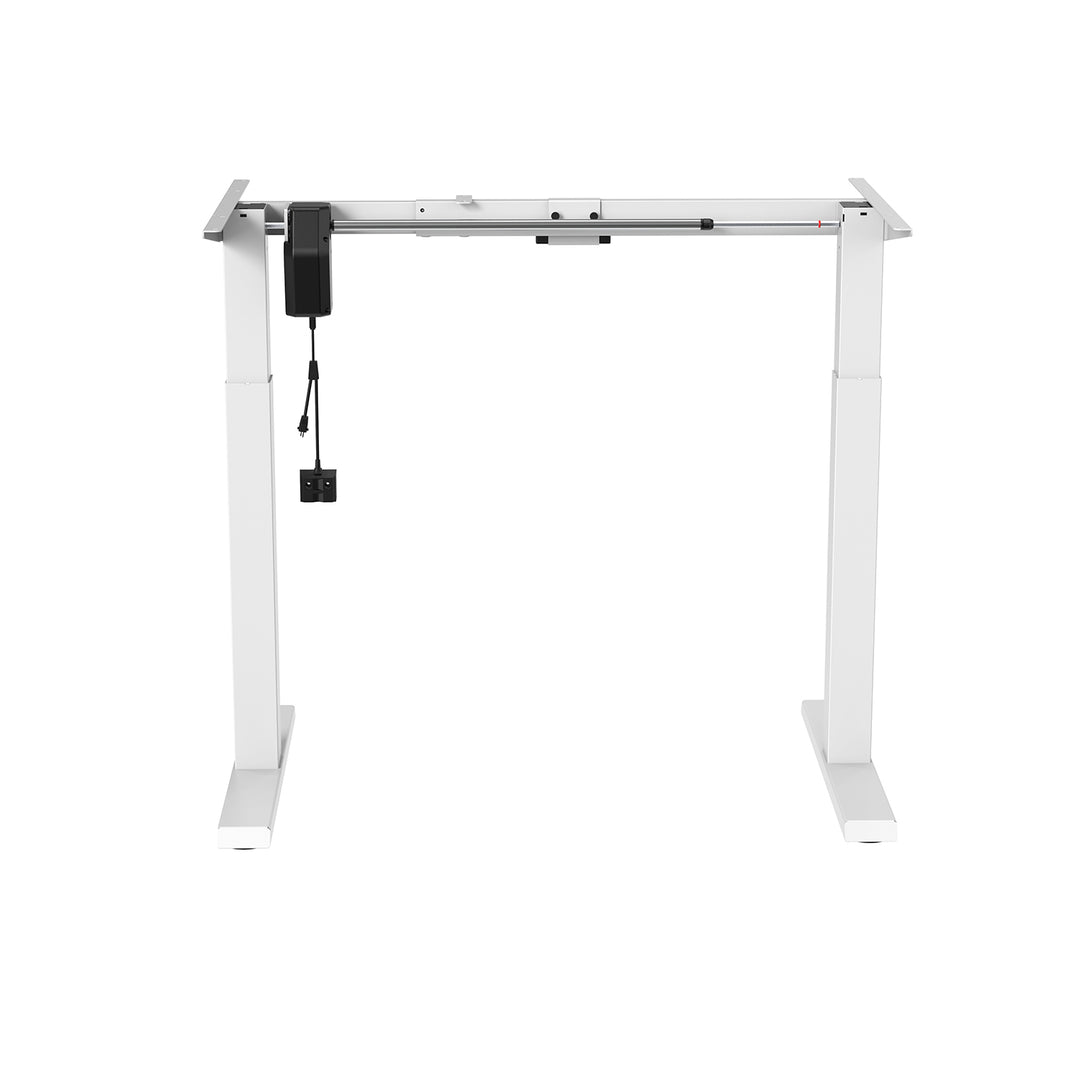 Ergo Office elektromos állítható magasságú íróasztal, max. magasság 123cm, max - 70 kg, asztallap nélkül, fehér, ER-403W