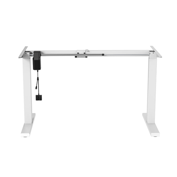 Ergo Office elektromos állítható magasságú íróasztal, max. magasság 123cm, max - 70 kg, asztallap nélkül, fehér, ER-403W