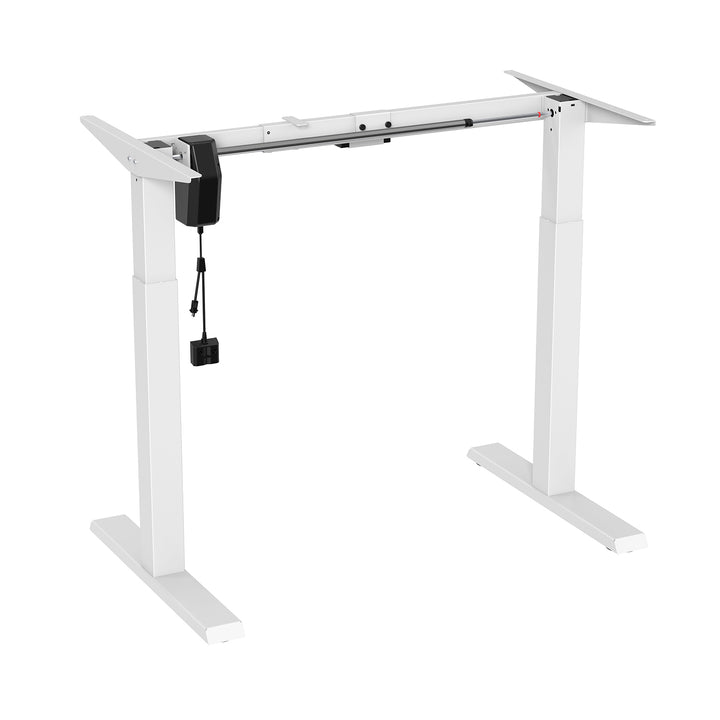 Ergo Office elektromos állítható magasságú íróasztal, max. magasság 123cm, max - 70 kg, asztallap nélkül, fehér, ER-403W