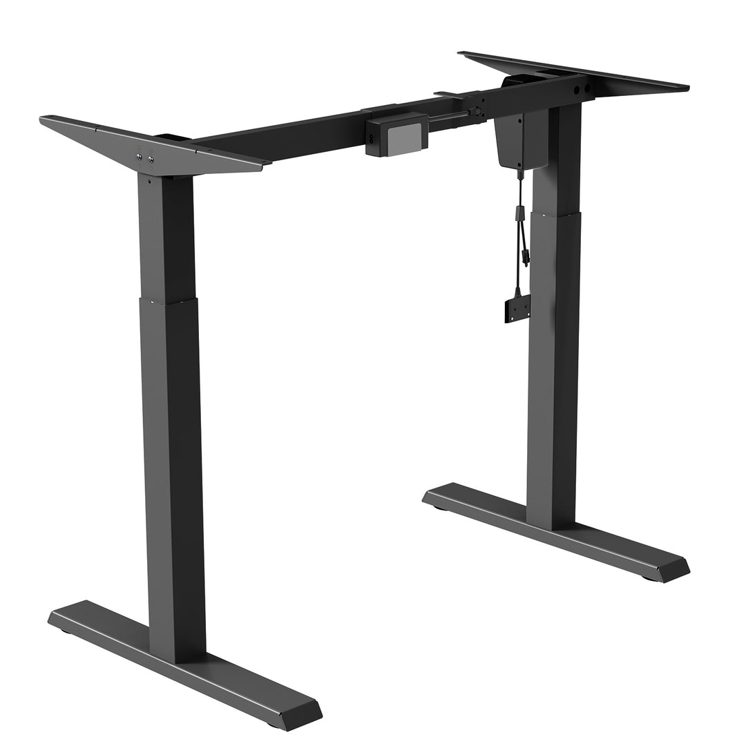 Ergo Office elektromos állítható magasságú íróasztal, max. magasság 123cm, max - 70 kg, asztallap nélkül, fekete, ER-403B