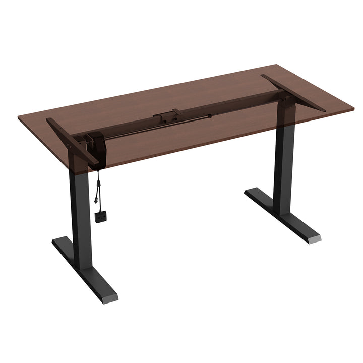 Ergo Office elektromos állítható magasságú íróasztal, max. magasság 123cm, max - 70 kg, asztallap nélkül, fekete, ER-403B