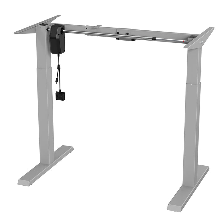 Ergo Office elektromos állítható magasságú íróasztal, max. magasság 123 cm, max. 70 kg, asztallap nélkül, szürke, ER-403G