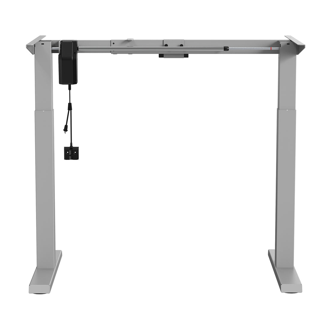 Ergo Office elektromos állítható magasságú íróasztal, max. magasság 123 cm, max. 70 kg, asztallap nélkül, szürke, ER-403G