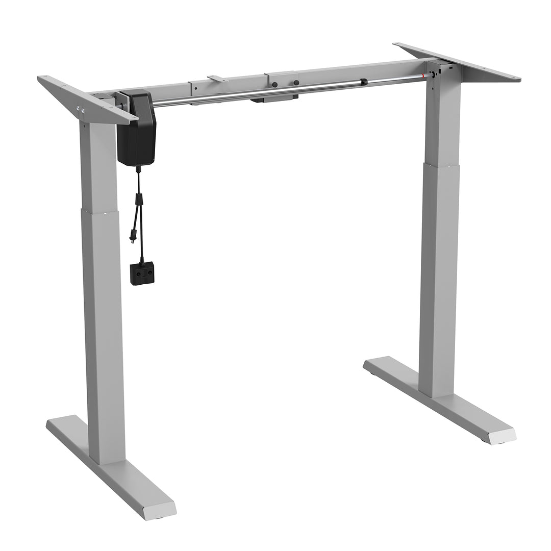 Ergo Office elektromos állítható magasságú íróasztal, max. magasság 123 cm, max. 70 kg, asztallap nélkül, szürke, ER-403G