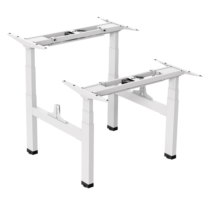 Kétszeresen állítható magasságú Ergo Office elektromos íróasztal, max. magasság 128cm, max. 125kg x2, ülőfelület nélkül (2 rész), fehér, ER-404W