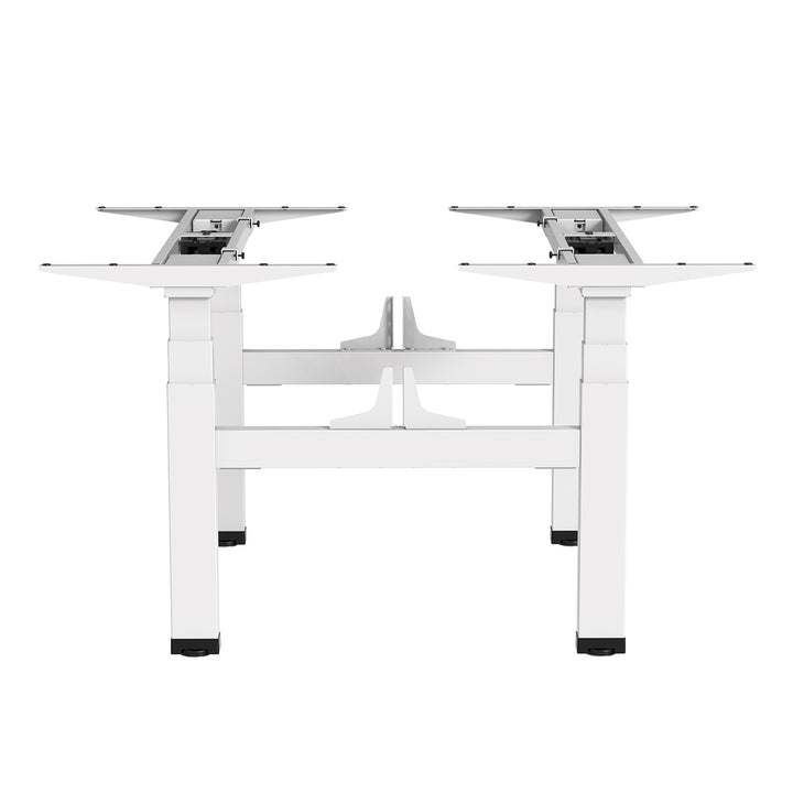 Kétszeresen állítható magasságú Ergo Office elektromos íróasztal, max. magasság 128cm, max. 125kg x2, ülőfelület nélkül (2 rész), fehér, ER-404W