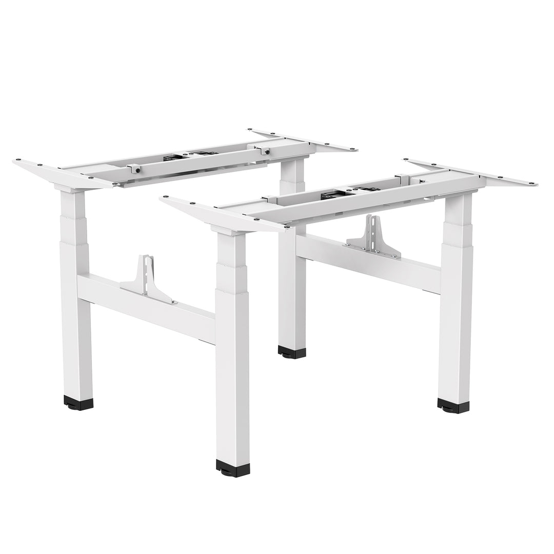 Kétszeresen állítható magasságú Ergo Office elektromos íróasztal, max. magasság 128cm, max. 125kg x2, ülőfelület nélkül (2 rész), fehér, ER-404W