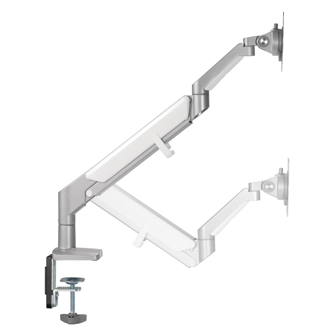 Ergo Office íróasztali tartó szürke, rugóval, 17"-32", 9 kg, ER-405G