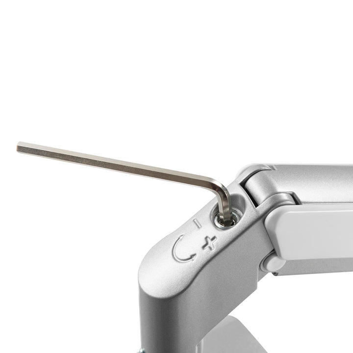 Ergo Office íróasztali tartó szürke, rugóval, 17"-32", 9 kg, ER-405G