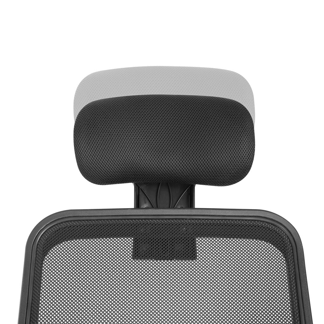 Hálós ergonomikus irodai szék magas háttámlával, állítható fejtámlával, max 150kg Ergo Office ER-413