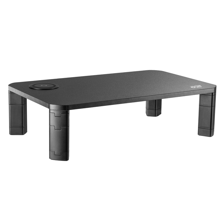 Ergo Office monitorállvány, állítható, Qi vezeték nélküli töltővel, max 20kg, 17-32", ER-415