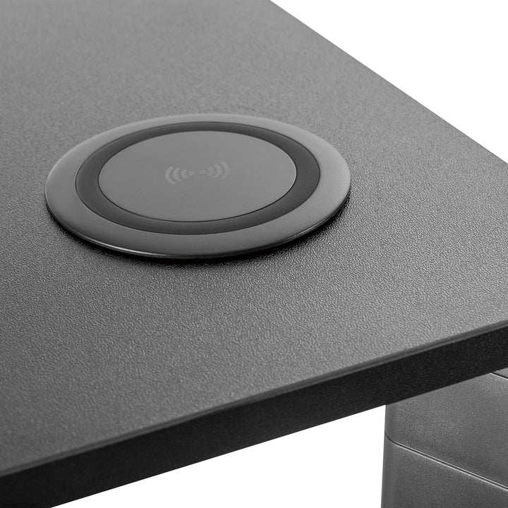 Ergo Office monitorállvány, állítható, Qi vezeték nélküli töltővel, max 20kg, 17-32", ER-415