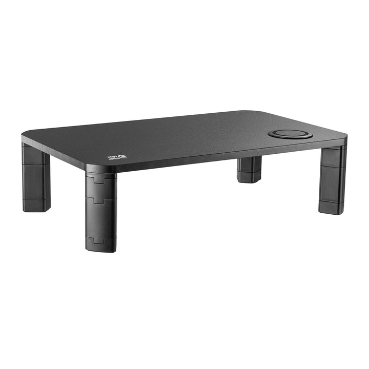 Ergo Office monitorállvány, állítható, Qi vezeték nélküli töltővel, max 20kg, 17-32", ER-415