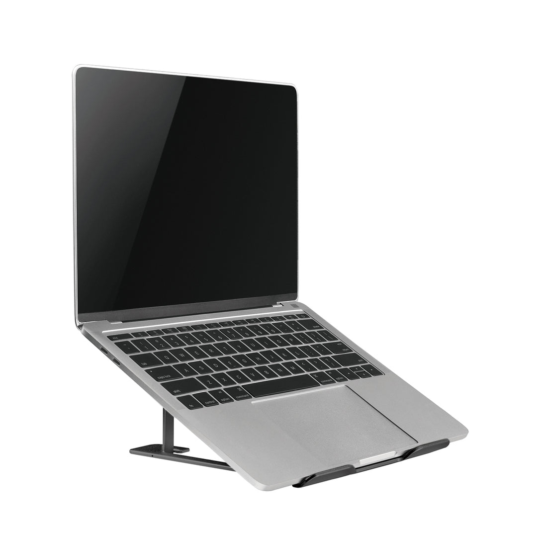 Alumíniumból készült, ultravékony, összecsukható laptop állvány Ergo Office, fekete, 11-15'' laptopokhoz, ER-416 B