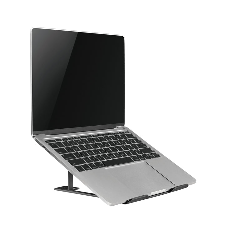 Alumíniumból készült, ultravékony, összecsukható laptop állvány Ergo Office, fekete, 11-15'' laptopokhoz, ER-416 B