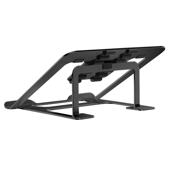 Alumíniumból készült, ultravékony, összecsukható laptop állvány Ergo Office, fekete, 11-15'' laptopokhoz, ER-416 B