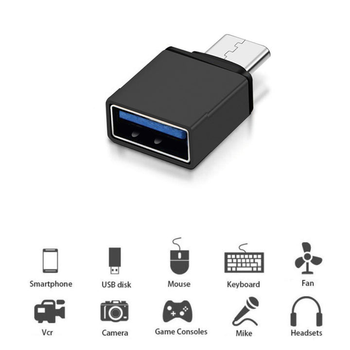 USB A és USB C OTG adapter Maclean Energy MCE470 fekete