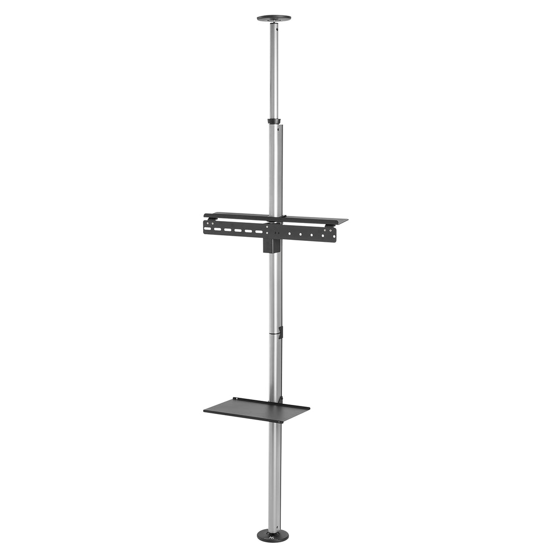 Teleszkópos TV tartó, mennyezetre/padlóra, polccal Maclean MC-791N 37"-70" max 30kg