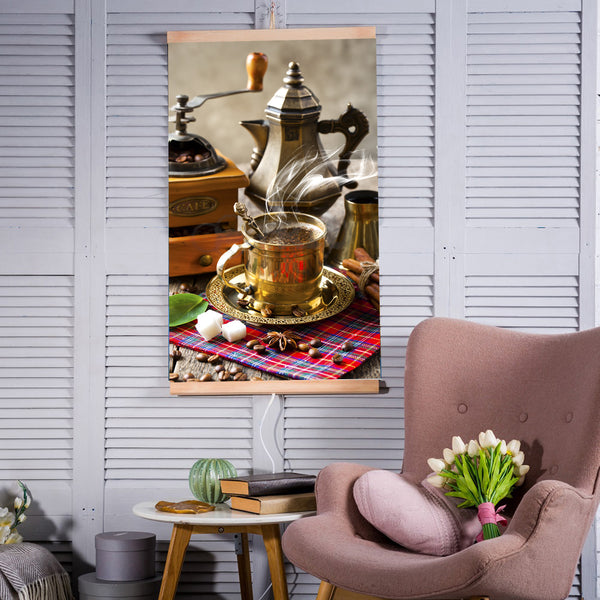 Infravörös fűtőtest - rugalmas fűtőpanel 430W TRIO minta 5 kávé, méretek 100x57cm vezérlővel