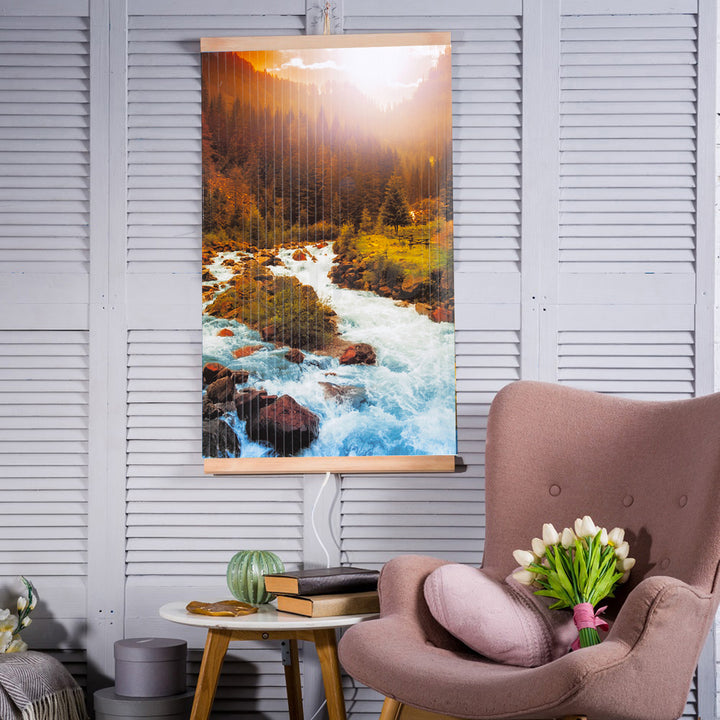 Infravörös fűtőtest - rugalmas fűtőpanel 430W TRIO minta 10 folyó, méretek 100x57cm szabályozóval