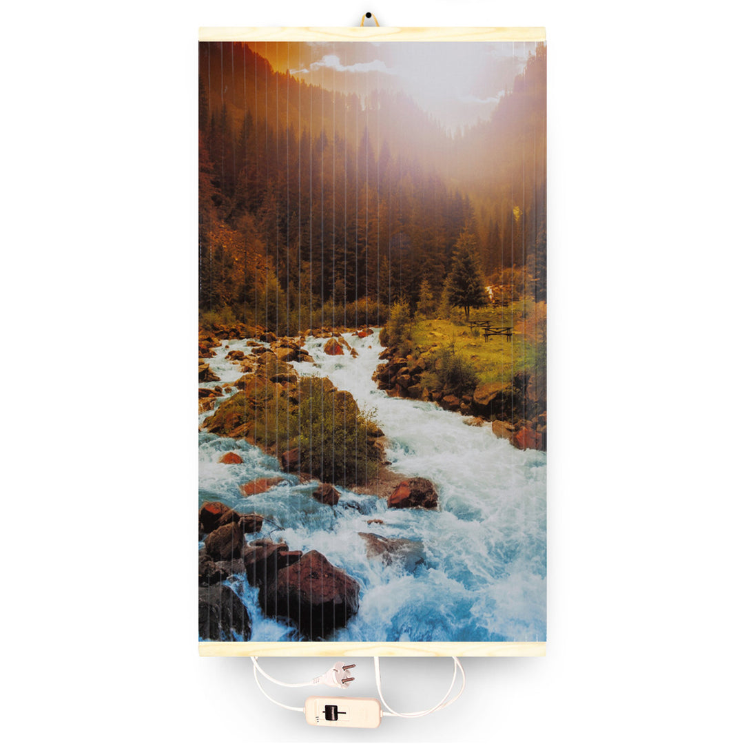 Infravörös fűtőtest - rugalmas fűtőpanel 430W TRIO minta 10 folyó, méretek 100x57cm szabályozóval