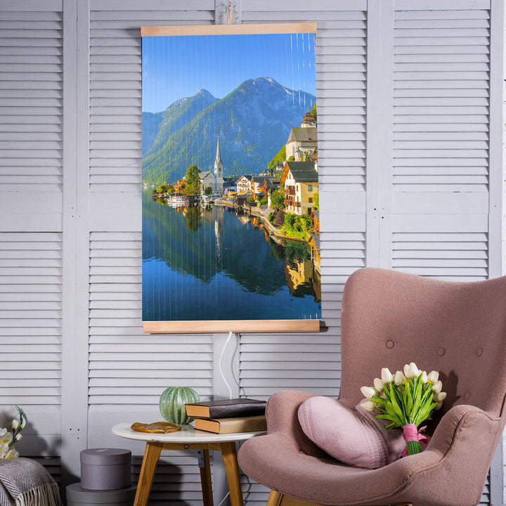 Infravörös fűtőtest - rugalmas fűtőpanel 430W TRIO minta 13 falu, méretek 100x57cm szabályozóval