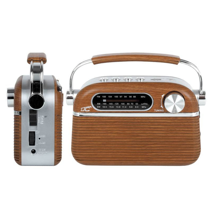 RETRO LTC NIDA HORDOZHATÓ RÁDIÓ BLUETOOTH, AM/FM/MP3/USB/SD BEÉPÍTETT ÚJRATÖLTHETŐ AKKUMULÁTOR 1200 MAH