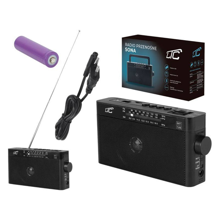 LTC Retro Sona Bluetooth hordozható rádió - modern megoldások retro kivitelben