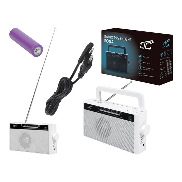 LTC Retro Sona Bluetooth hordozható rádió - modern megoldások retro kivitelben