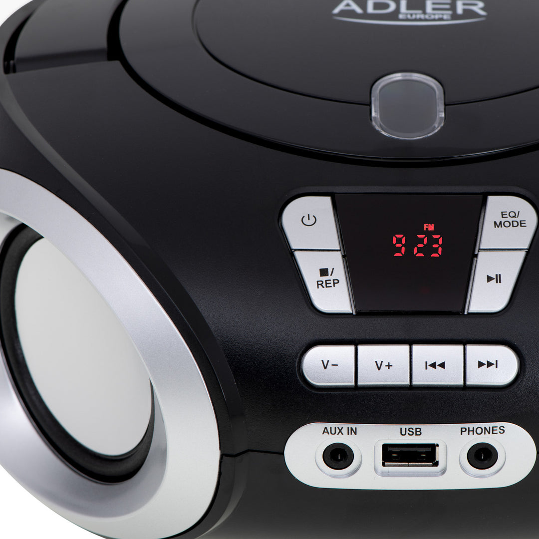 Boombox CD-MP3, USB, rádió Adler AD 1181