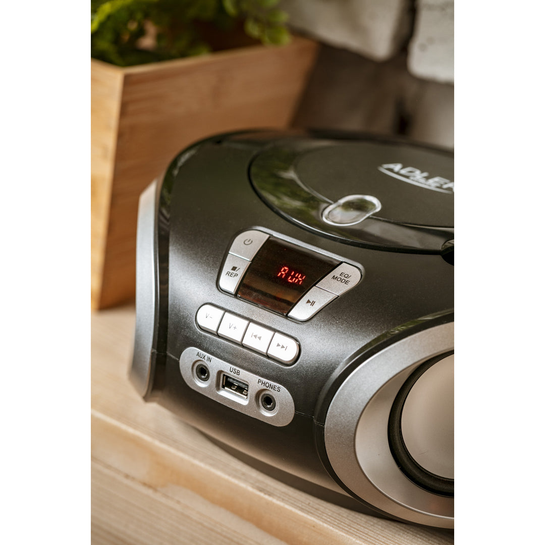 Boombox CD-MP3, USB, rádió Adler AD 1181