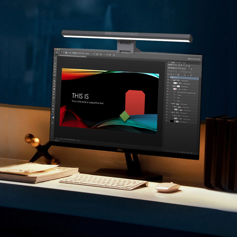 Maclean LED monitorvilágítás, 5W, 3 világítási szín, fényerőszabályozás, 5V USB Type-C, MCE620