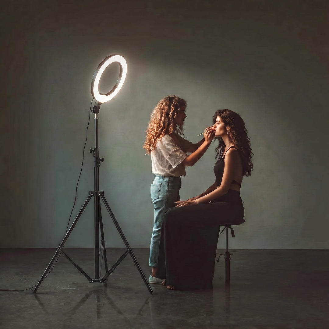 Állvány LED gyűrűs lámpához 12" Maclean MC-163, max. magasság 190cm, max. terhelés 3kg