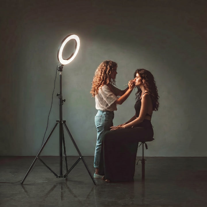 Állvány LED gyűrűs lámpához 12" Maclean MC-163, max. magasság 190cm, max. terhelés 3kg