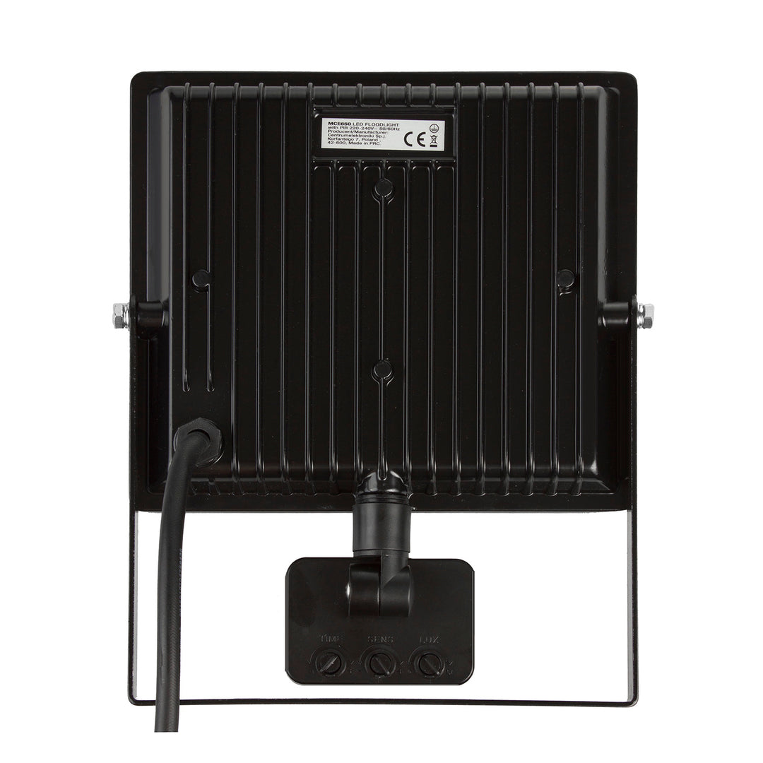 LED-es reflektor Maclean mozgásérzékelővel, vékony 50W, 4000lm, meleg fehér (3000K), IP44, MCE650 WW PIR
