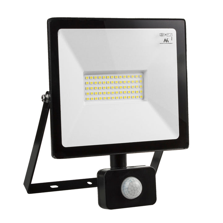 LED-es reflektor Maclean mozgásérzékelővel, vékony 50W, 4000lm, meleg fehér (3000K), IP44, MCE650 WW PIR