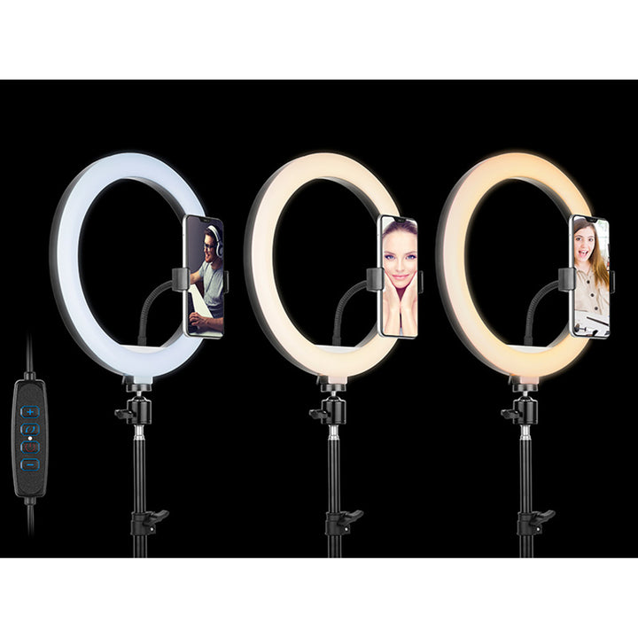 RING 30cm TRACER gyűrűs lámpa 210cm-es állvánnyal