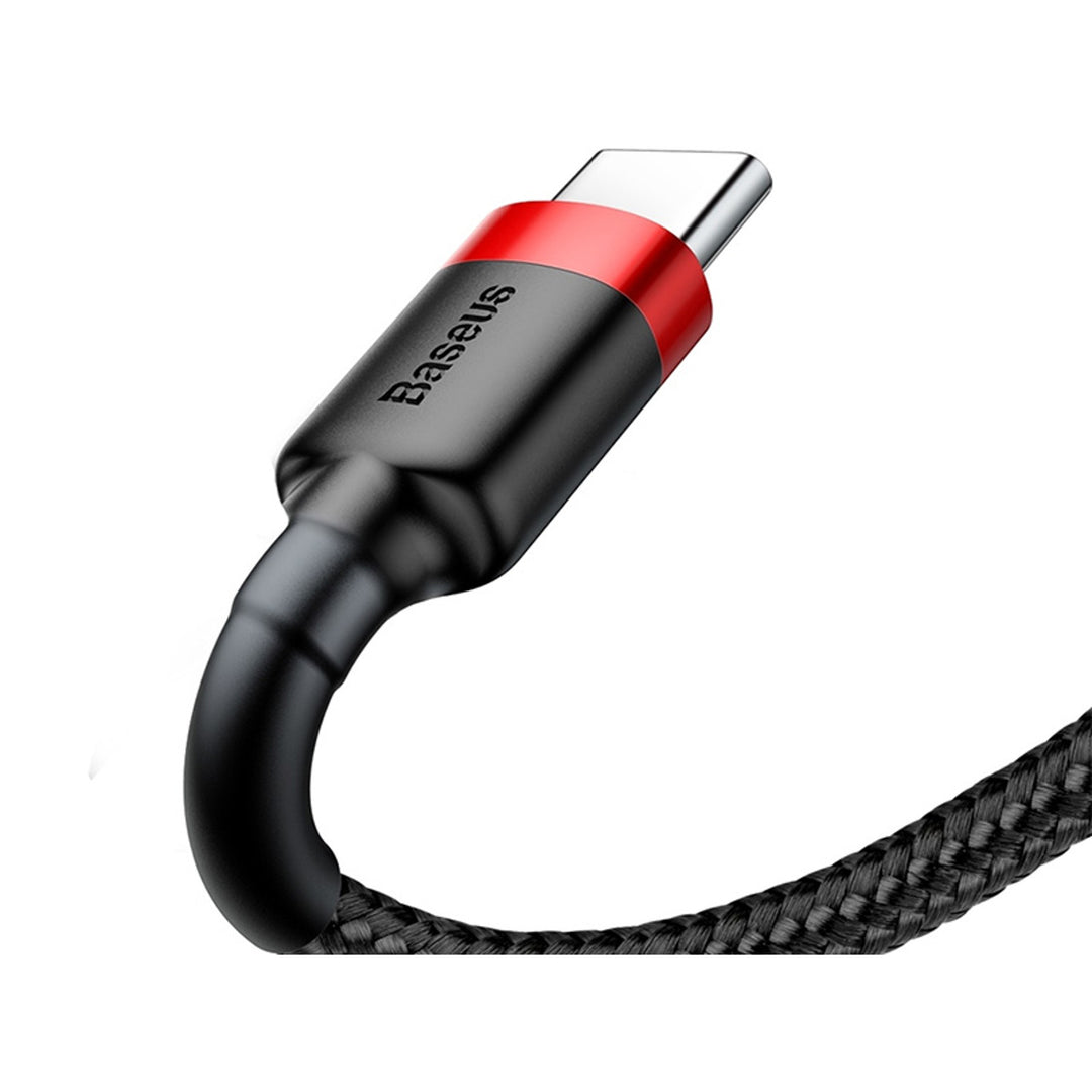 Baseus kábel, USB C típusú, 50cm hosszú, 3A, fekete, BASKBK46595