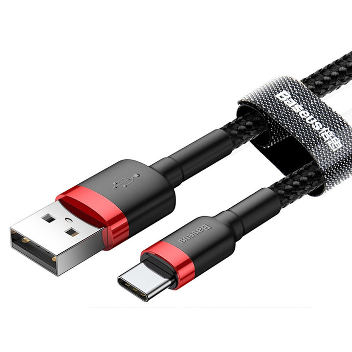 Baseus kábel, USB C típusú, 50cm hosszú, 3A, fekete, BASKBK46595