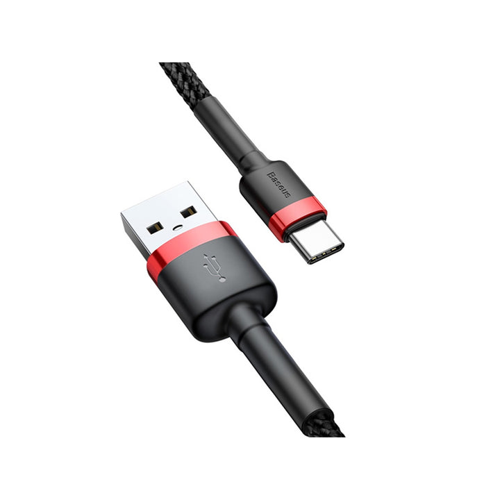 Baseus kábel, USB C típusú, 50cm hosszú, 3A, fekete, BASKBK46595