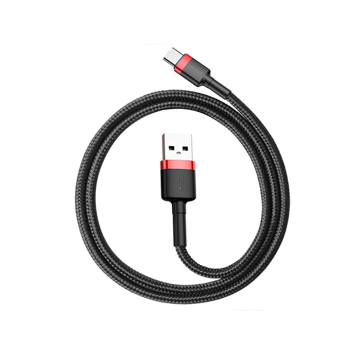 Baseus kábel, USB C típusú, 50cm hosszú, 3A, fekete, BASKBK46595