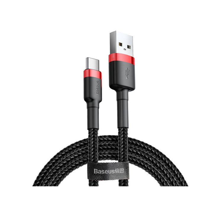 Baseus kábel, USB C típusú, 50cm hosszú, 3A, fekete, BASKBK46595