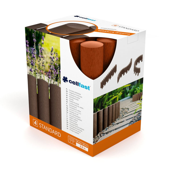 Cellfast UV-álló, fagyálló kerti paliszád, tégla Standard 4