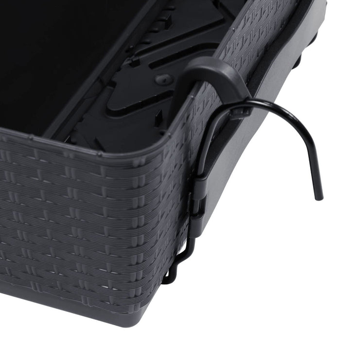 Rattan virágcserép kampókkal Ratolla DRL500PW antracit színű