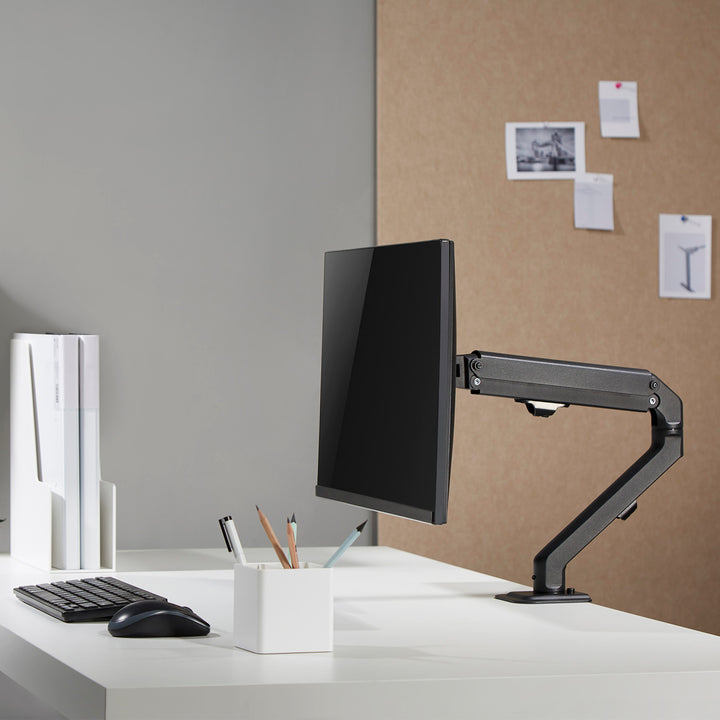 Univerzális asztali tartó monitorhoz Maclean, gázrugós 17"-27" 7kg, VESA 75x75,100x100, MC-906